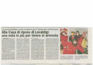 Alla casa di riposo di Levaldigi una nota in più per vivere in armonia